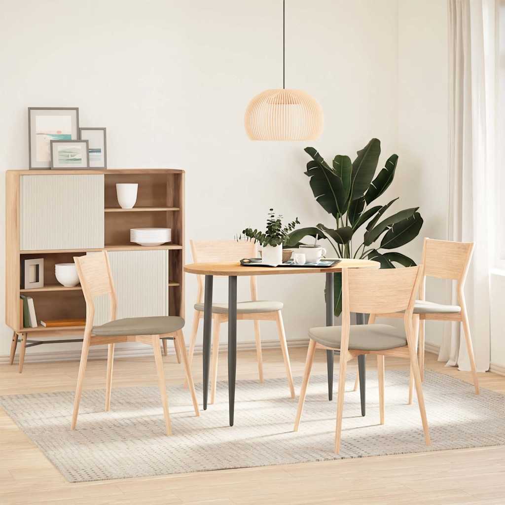 Solid Oak Oval Table Top 100x50x2 cm - Elegant & Durable