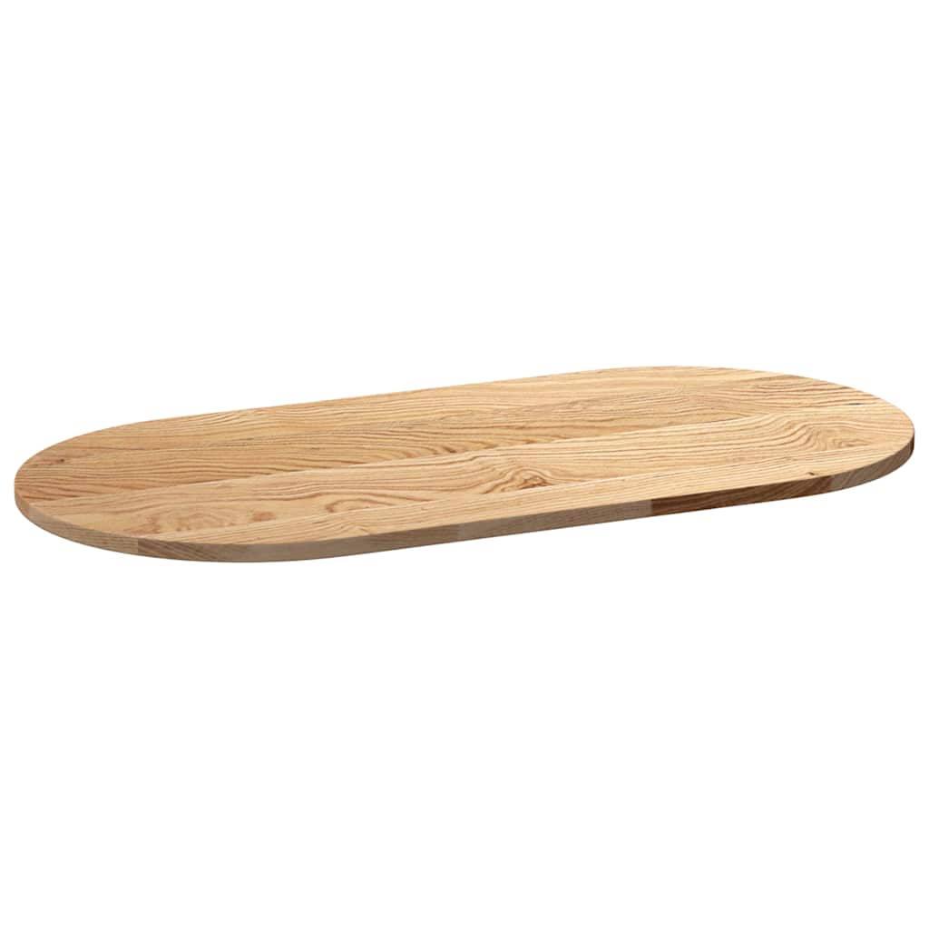 Solid Oak Oval Table Top 100x50x2 cm - Elegant & Durable