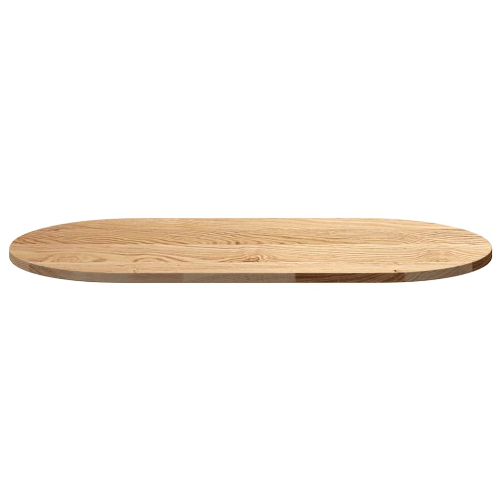 Solid Oak Oval Table Top 100x50x2 cm - Elegant & Durable