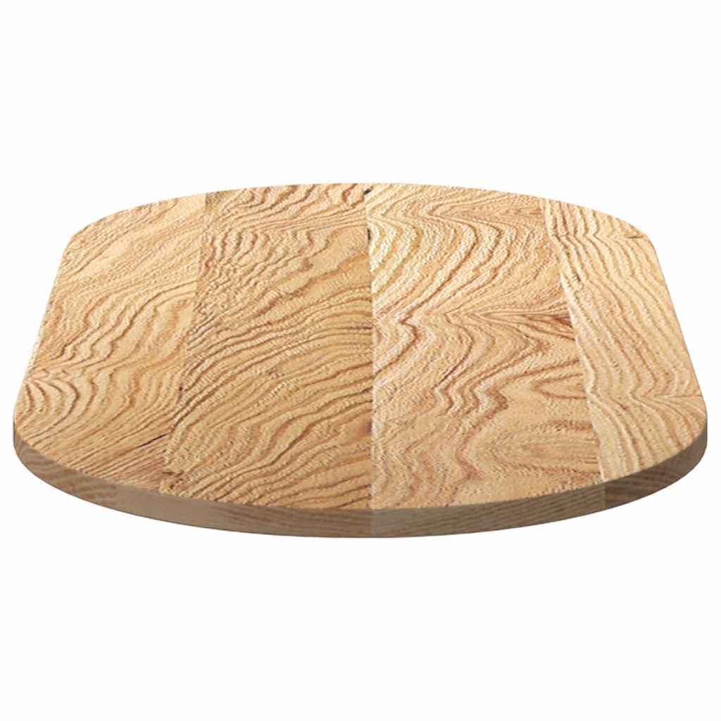 Solid Oak Oval Table Top 100x50x2 cm - Elegant & Durable