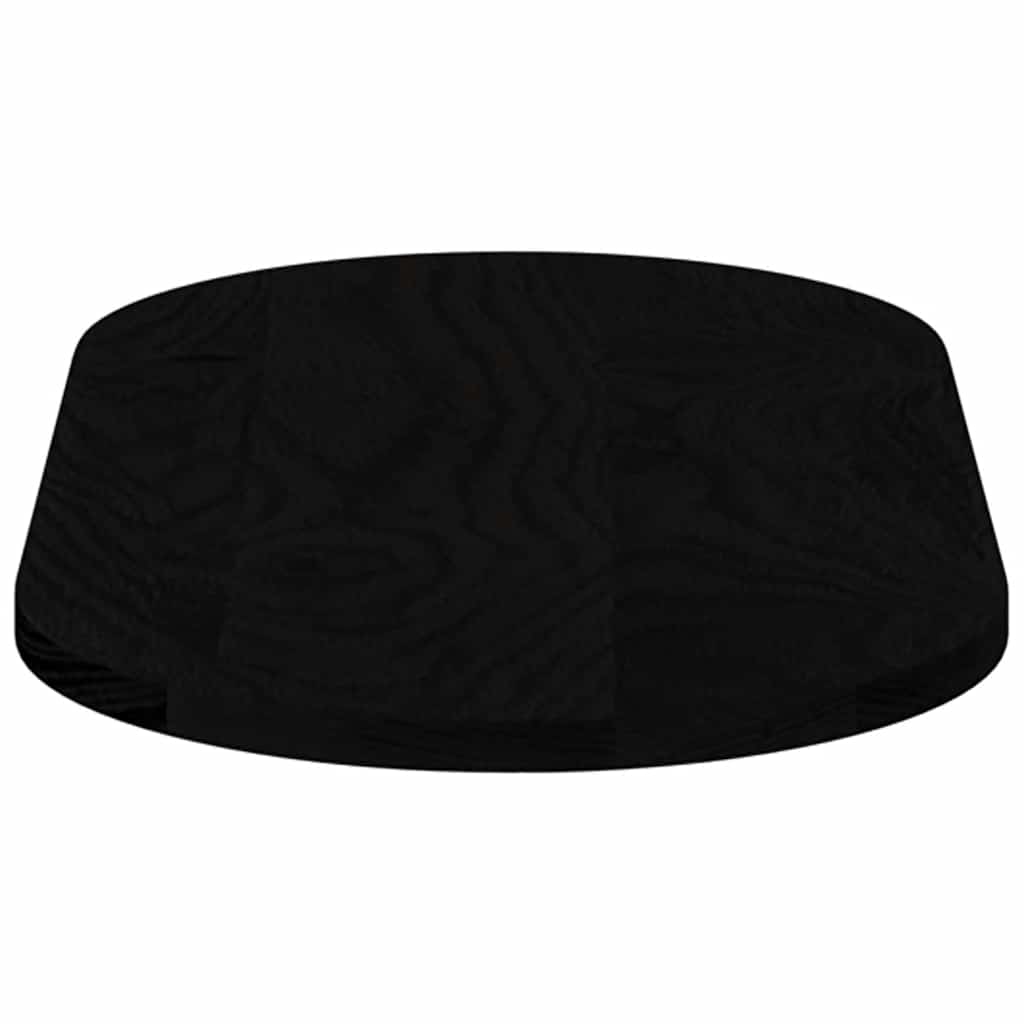 Solid Oak Oval Table Top - Dark Brown, 80x40x2cm