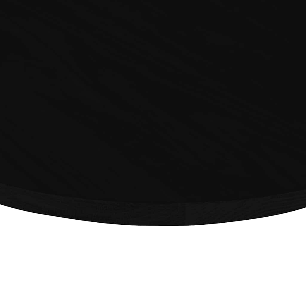 Solid Oak Oval Table Top, Dark Brown, 100x50x2 cm
