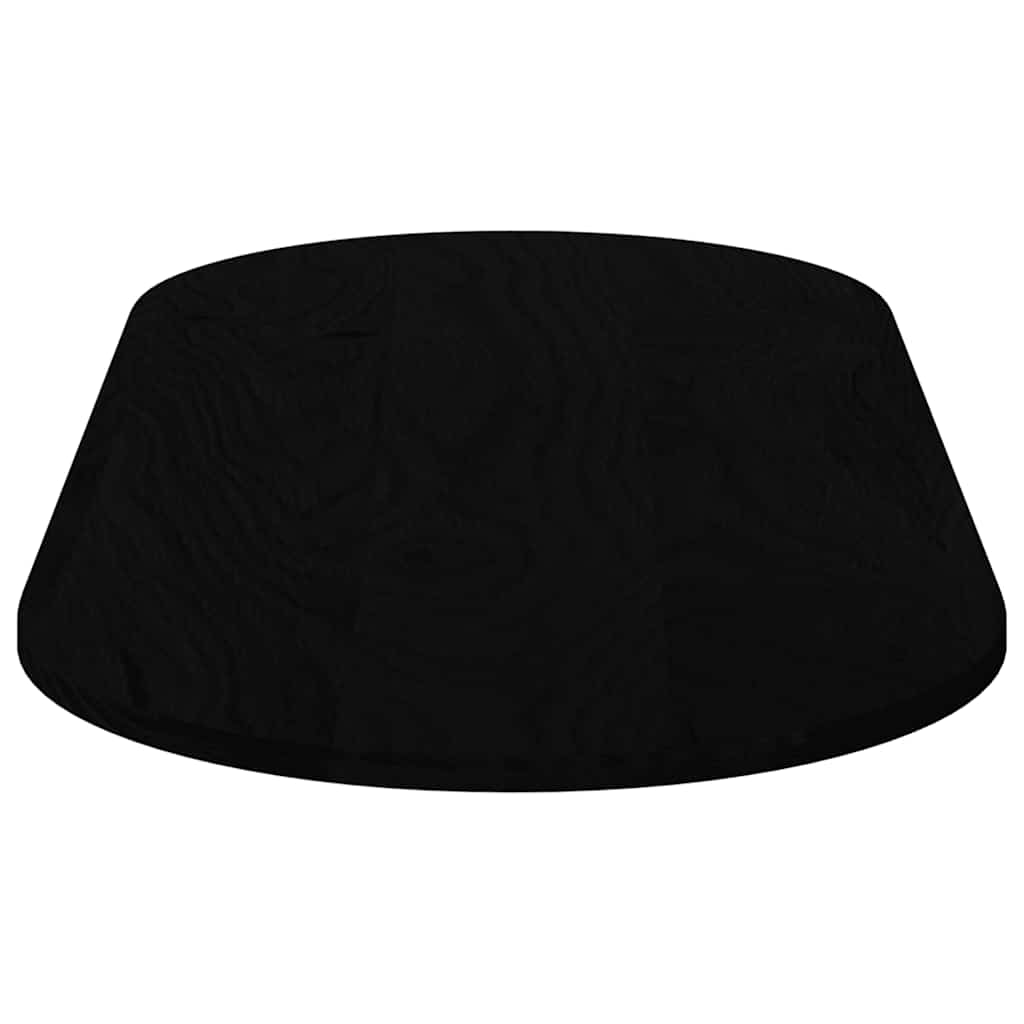 Solid Oak Oval Table Top Dark Brown 140x60 cm