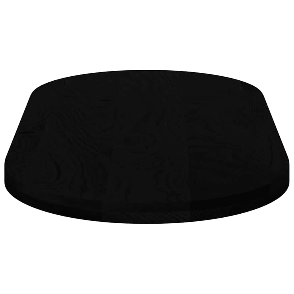 Solid Oak Oval Table Top, Dark Brown, 120x60x4 cm