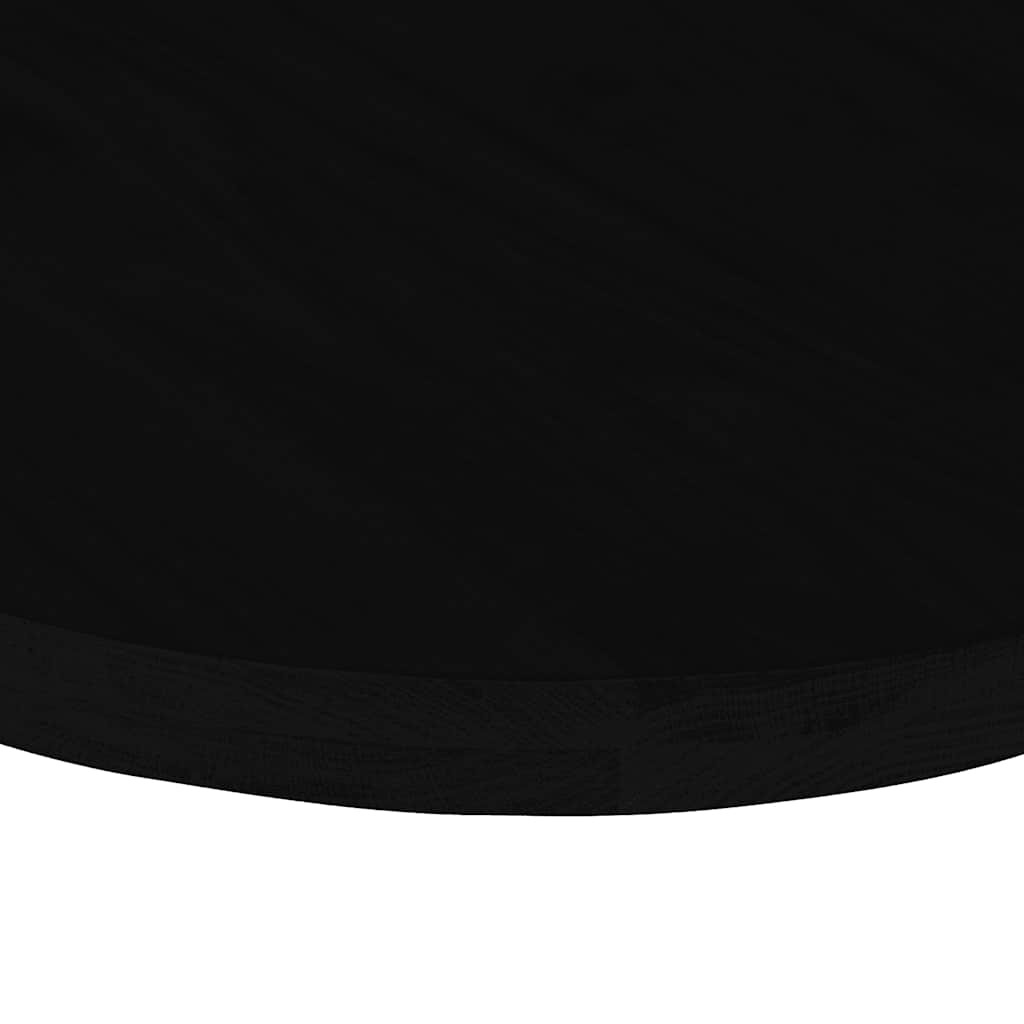 Solid Oak Oval Table Top, Dark Brown, 120x60x4 cm