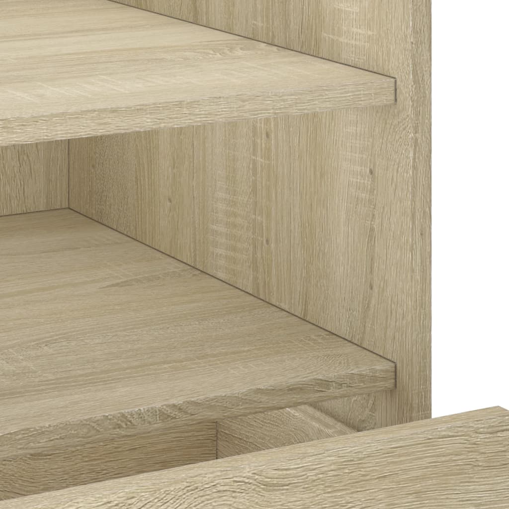 Sonoma Oak Bedside Cabinet 45x50x50 cm - Engineered Wood