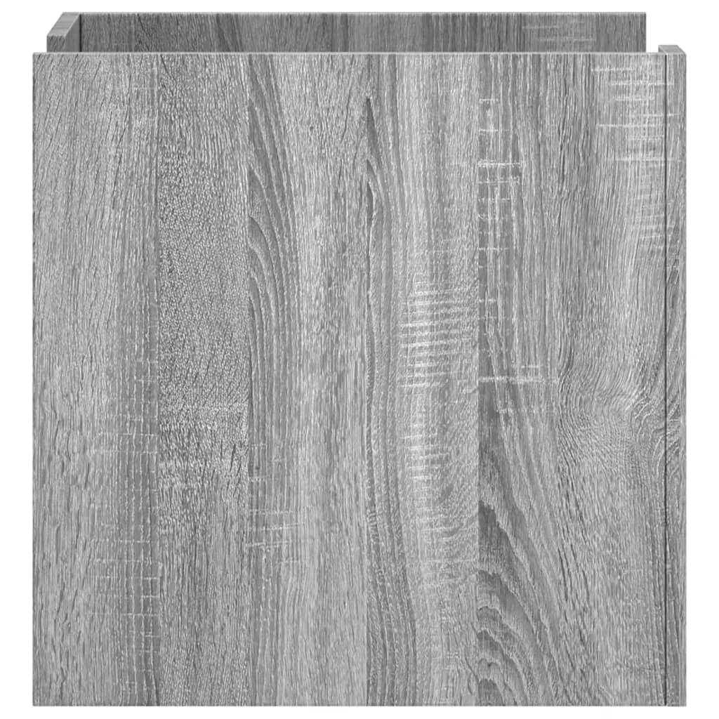 Grey Sonoma Bedside Cabinet, 45x50x50cm, Engineered Wood