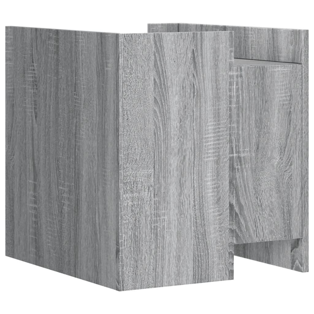 Grey Sonoma Bedside Cabinet 45x50x50cm - Engineered Wood