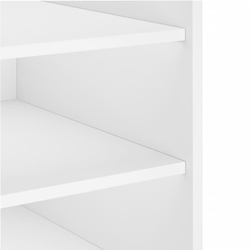 White Bedside Cabinet, 45x50x50 cm, Engineered Wood Furniture