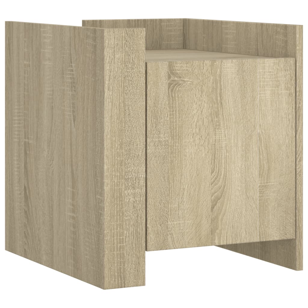 Sonoma Oak Bedside Cabinet 45x50x50 cm - Engineered Wood