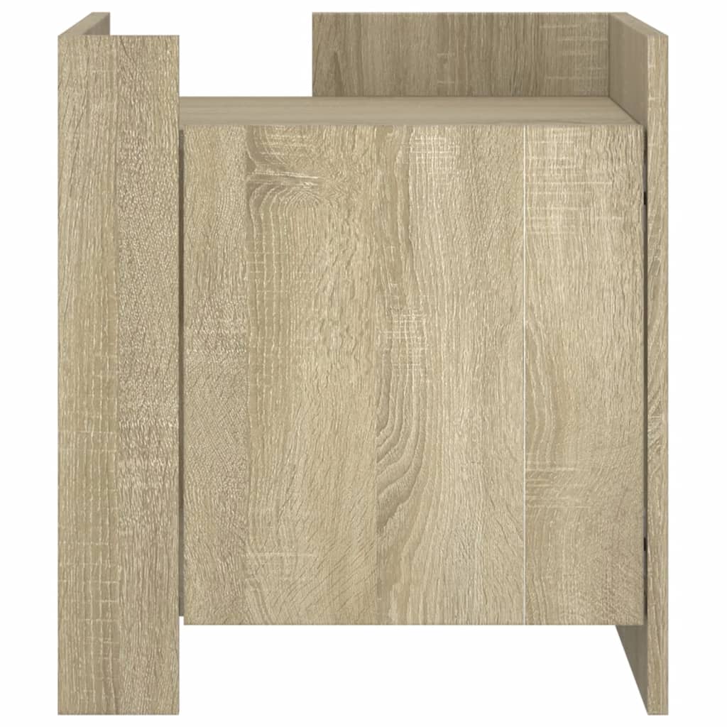 Sonoma Oak Bedside Cabinet 45x50x50 cm - Engineered Wood