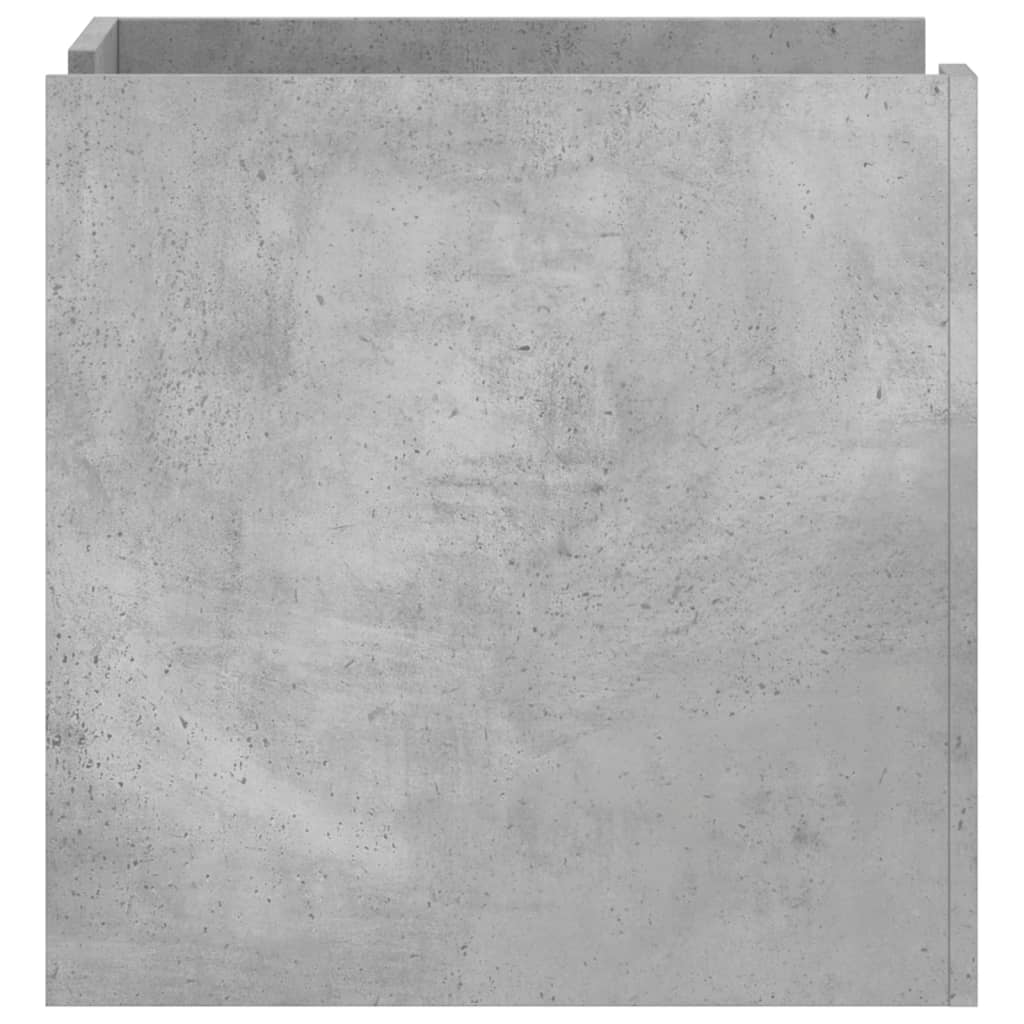 Concrete Grey Bedside Cabinet, 45x50x50 cm, Engineered Wood