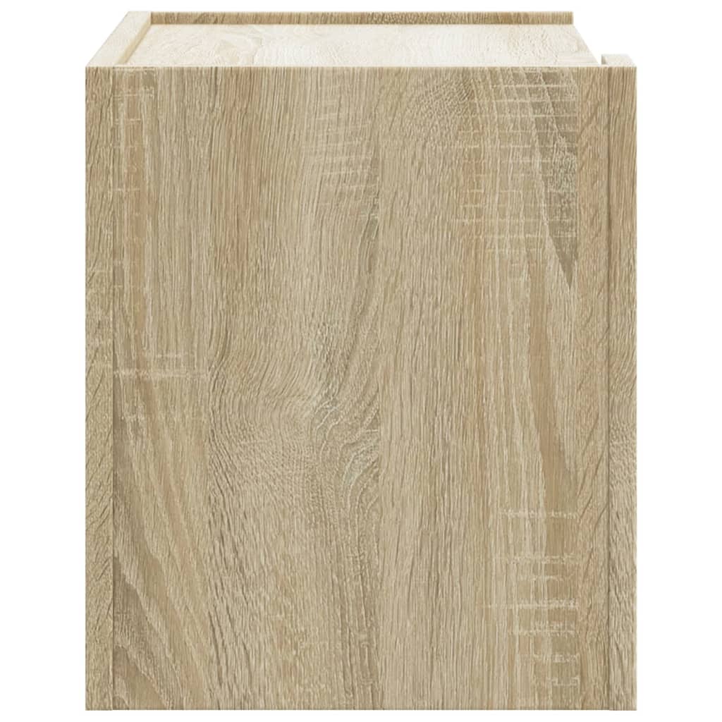 Sonoma Oak Wall-Mounted Bedside Cabinet 45x30x35 cm - Stylish Storage