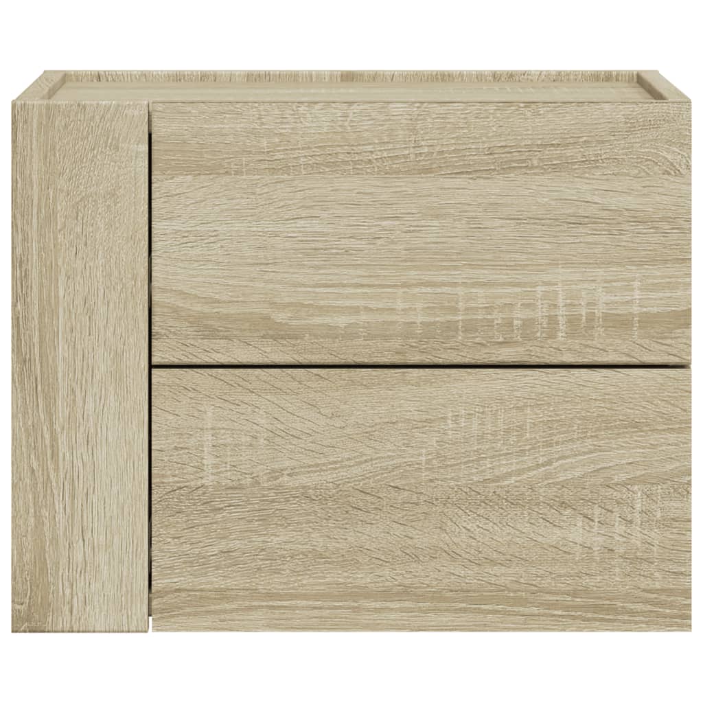 Sonoma Oak Wall-Mounted Bedside Cabinet 45x30x35 cm, Stylish Storage