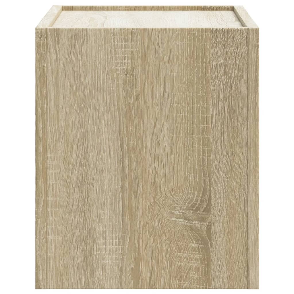 Sonoma Oak Wall-Mounted Bedside Cabinet 45x30x35 cm, Stylish Storage