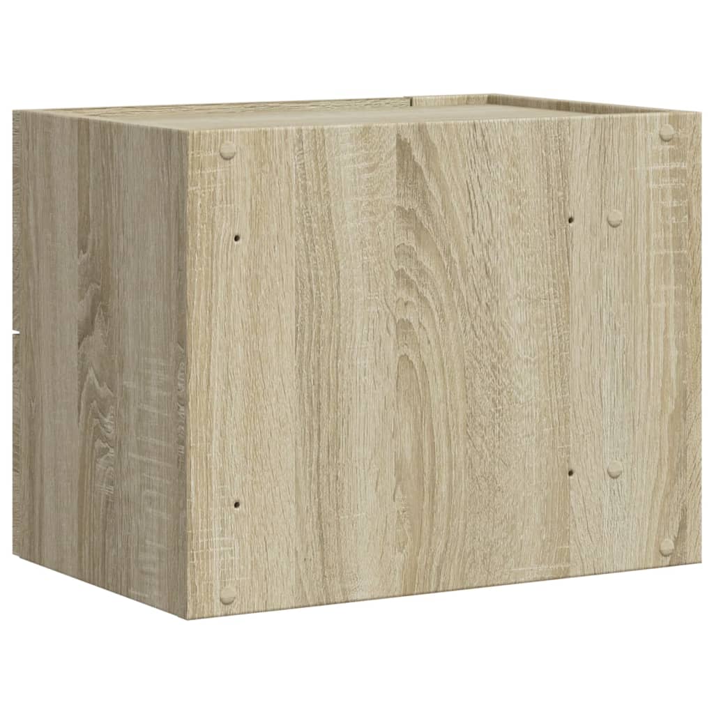 Sonoma Oak Wall-Mounted Bedside Cabinet 45x30x35 cm, Stylish Storage