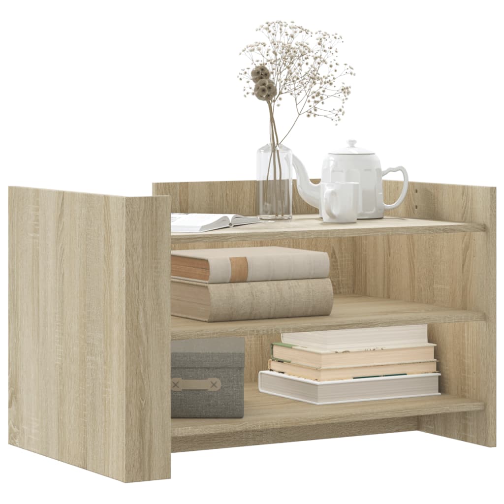 Coffee Table Sonoma Oak 80x50x50 cm Engineered Wood