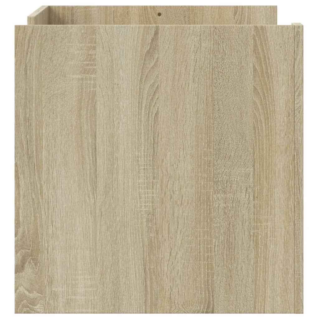 Coffee Table Sonoma Oak 80x50x50 cm Engineered Wood