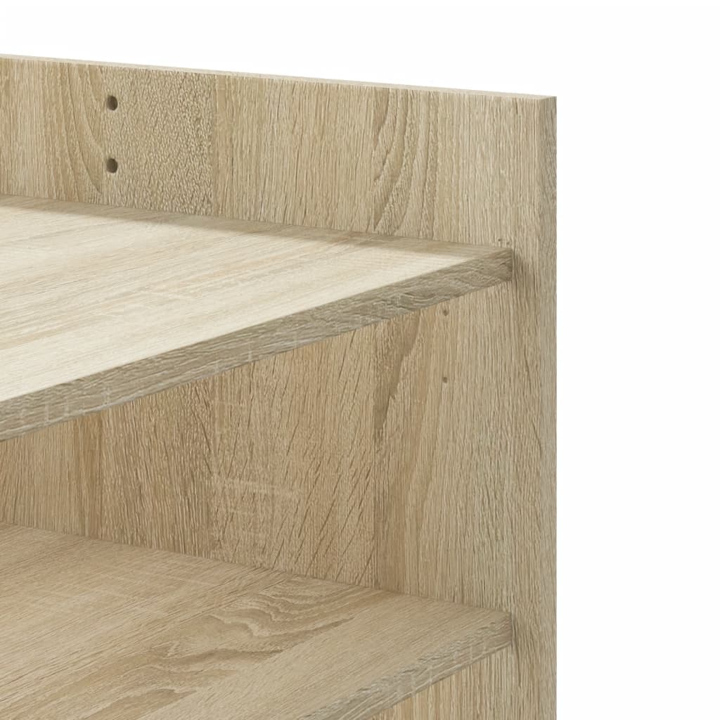 Coffee Table Sonoma Oak 80x50x50 cm Engineered Wood