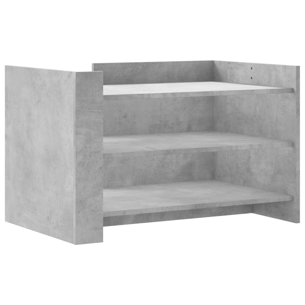 Coffee Table Concrete Grey 80x50x50 cm Engineered Wood