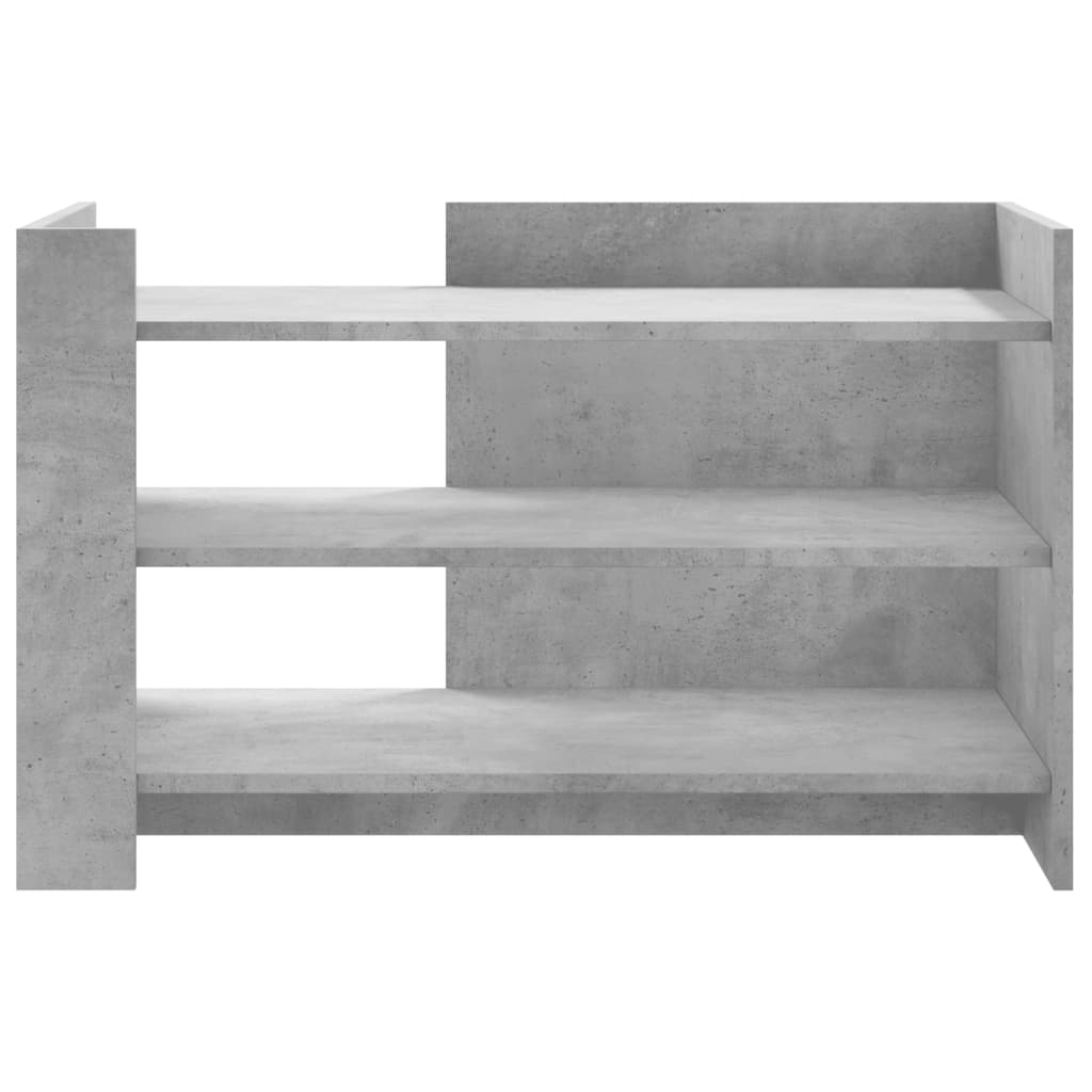 Coffee Table Concrete Grey 80x50x50 cm Engineered Wood