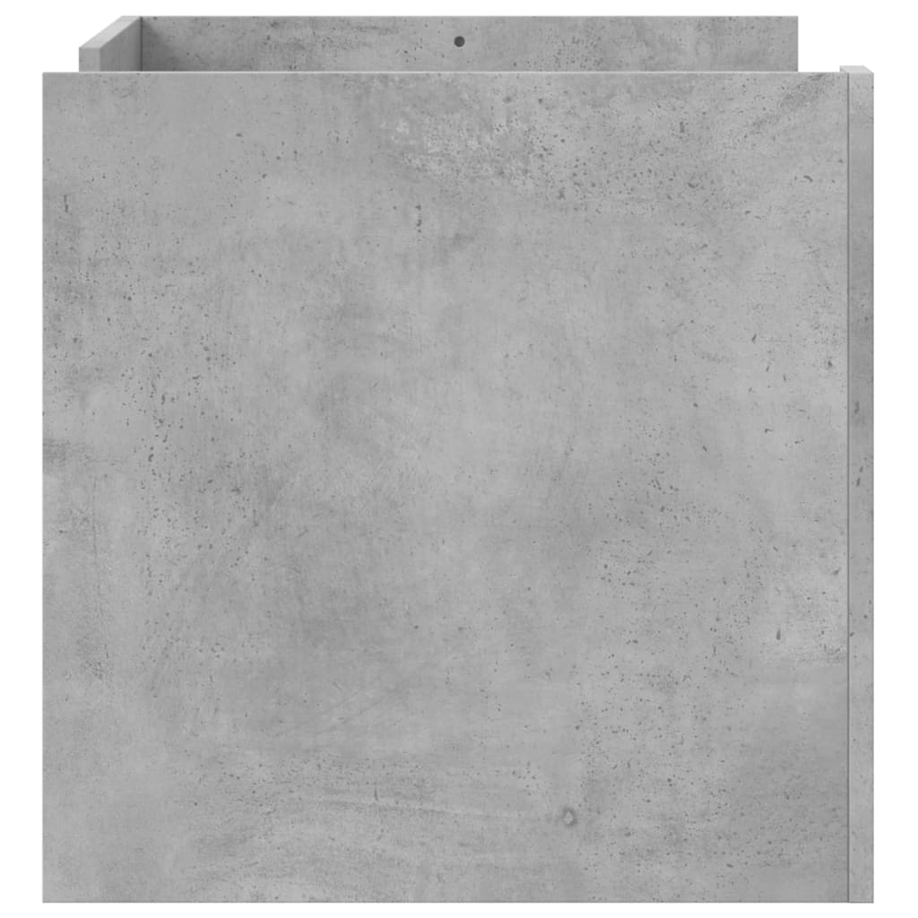 Coffee Table Concrete Grey 80x50x50 cm Engineered Wood