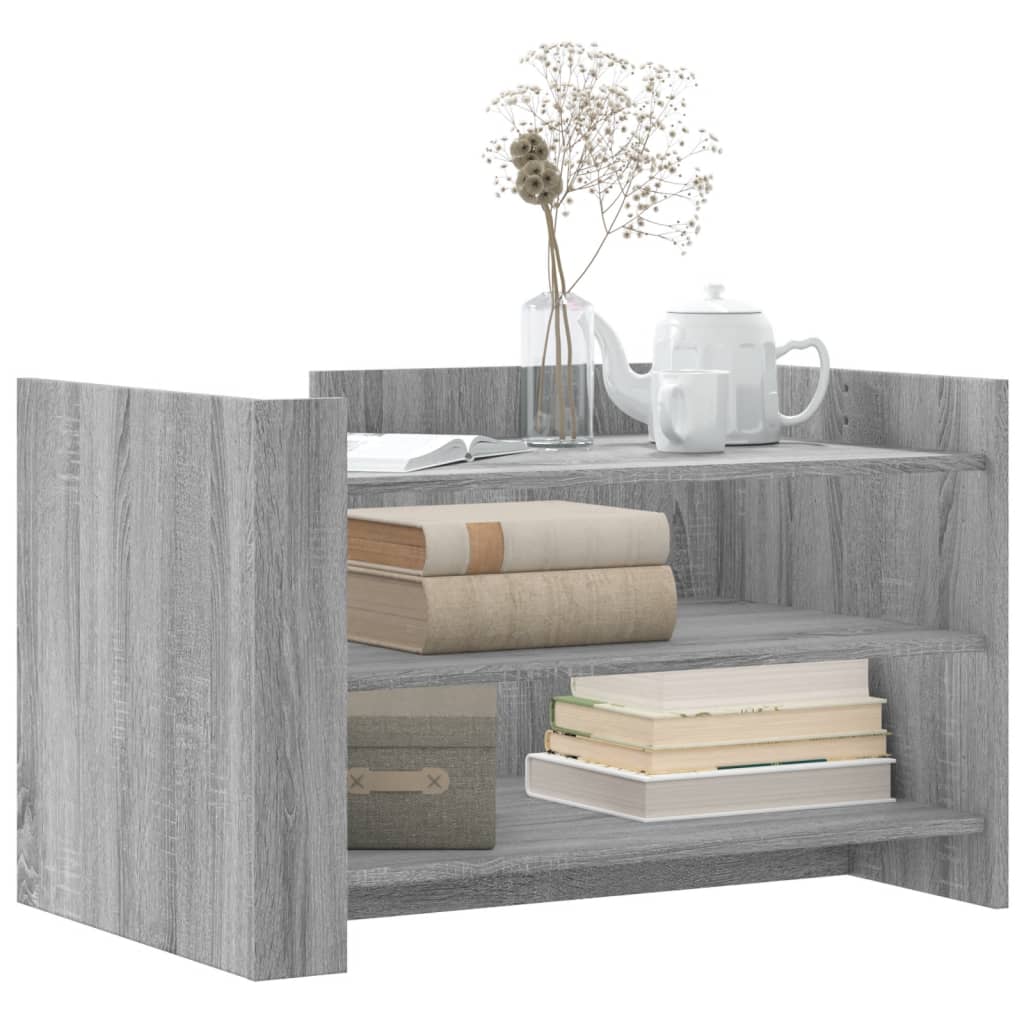 Coffee Table Grey Sonoma 80x50x50 cm Engineered Wood