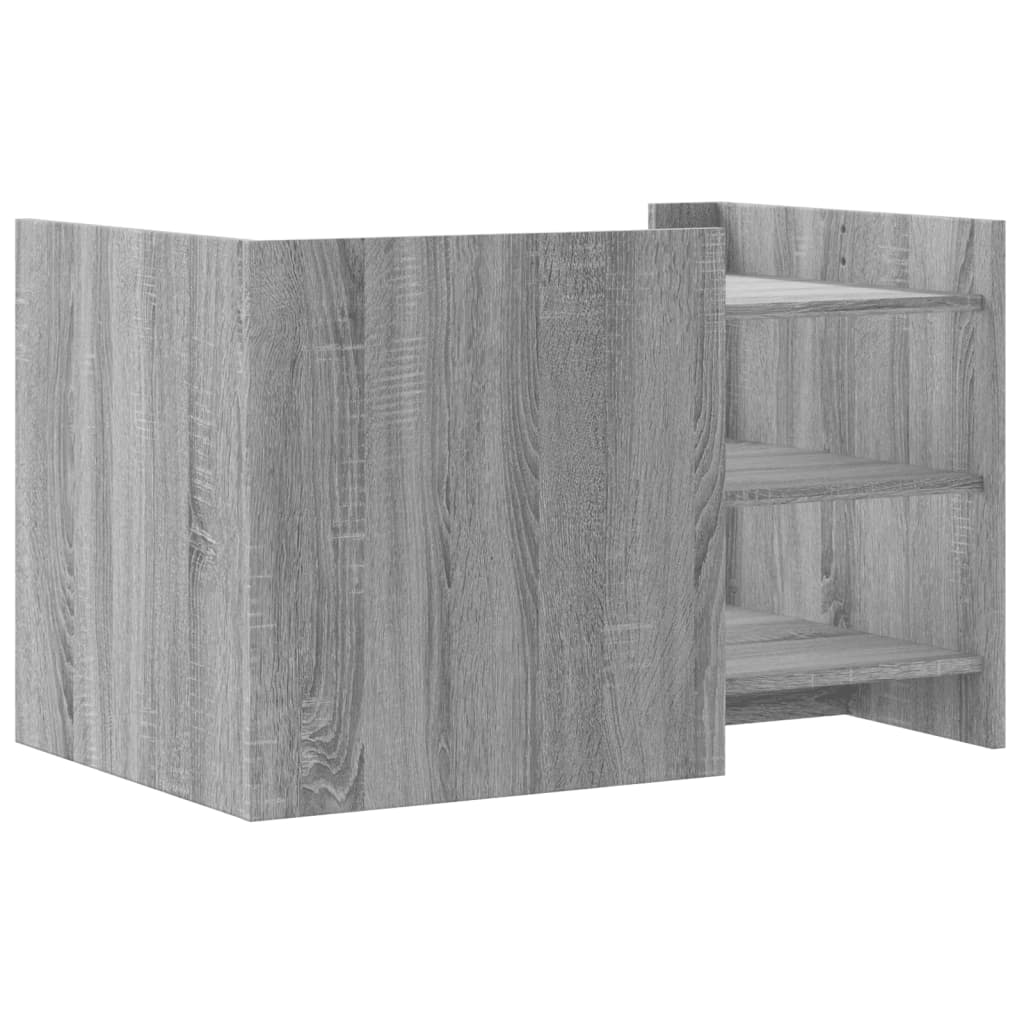 Coffee Table Grey Sonoma 80x50x50 cm Engineered Wood