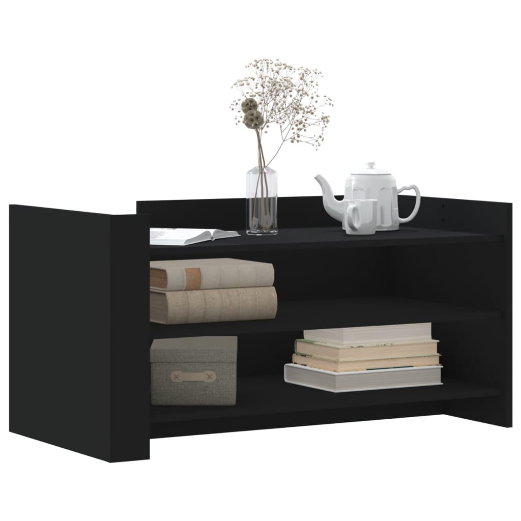 Coffee Table Black 100x50x50 cm Engineered Wood