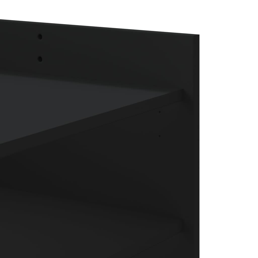 Coffee Table Black 100x50x50 cm Engineered Wood