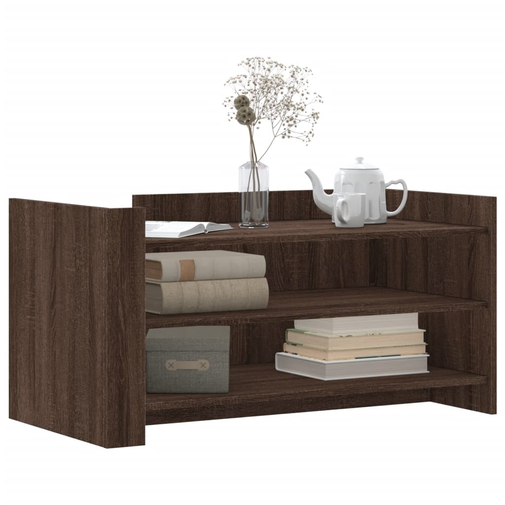 Coffee Table Brown Oak 100x50x50 cm Engineered Wood