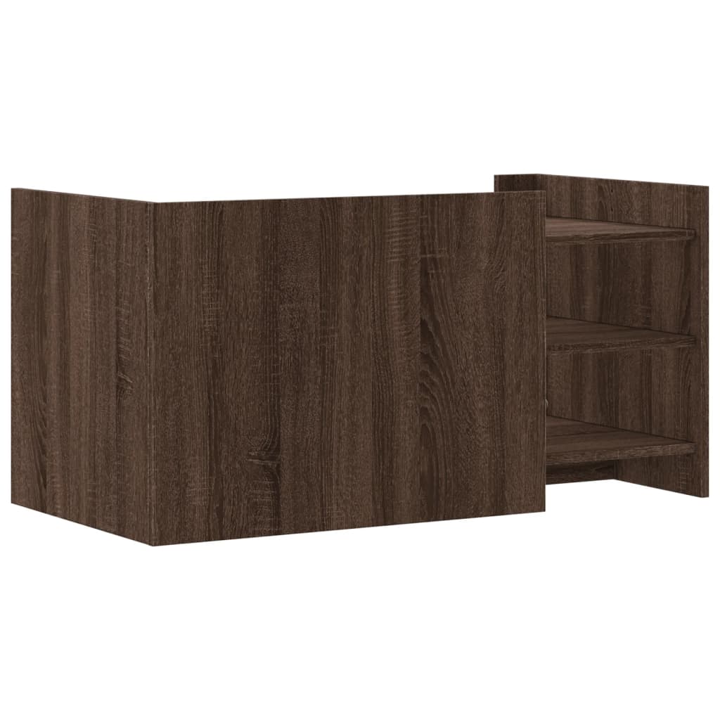 Coffee Table Brown Oak 100x50x50 cm Engineered Wood