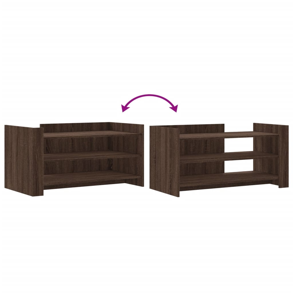Coffee Table Brown Oak 100x50x50 cm Engineered Wood