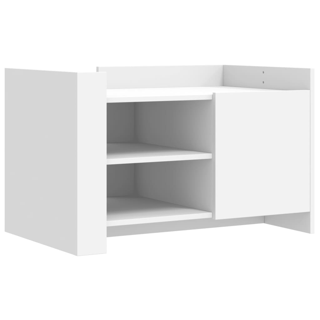 Coffee Table White 80x50x50 cm Engineered Wood