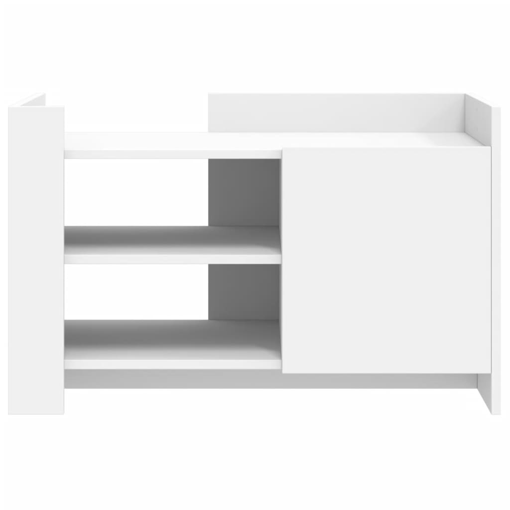 Coffee Table White 80x50x50 cm Engineered Wood