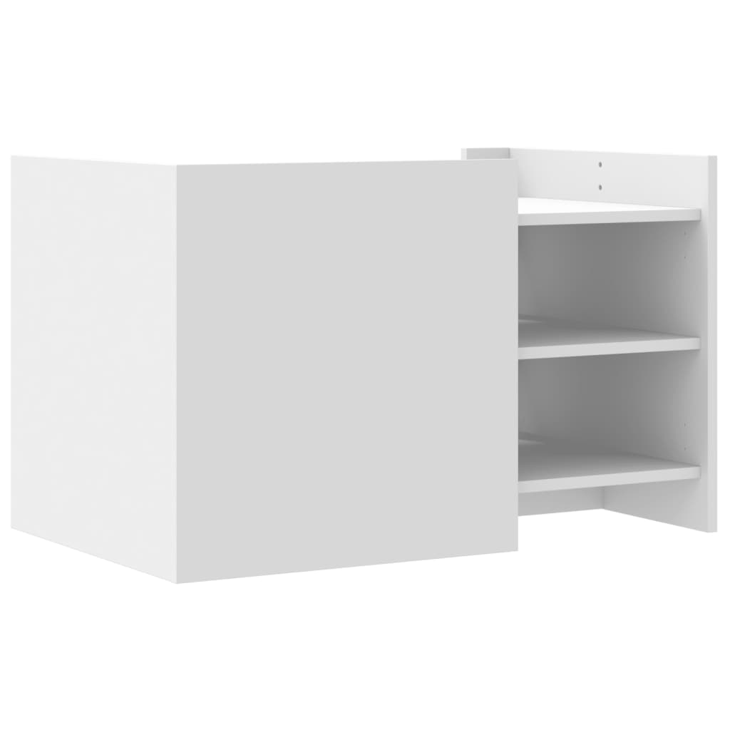 Coffee Table White 80x50x50 cm Engineered Wood