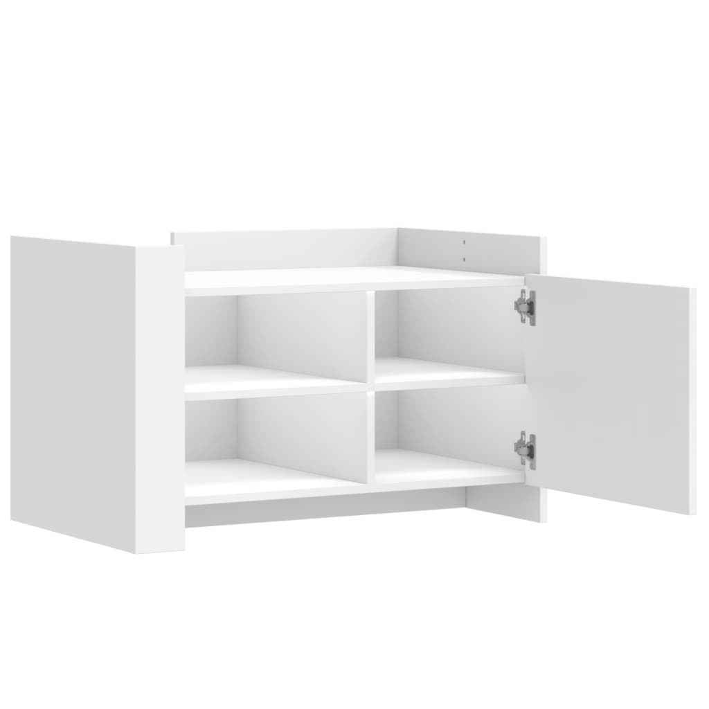 Coffee Table White 80x50x50 cm Engineered Wood