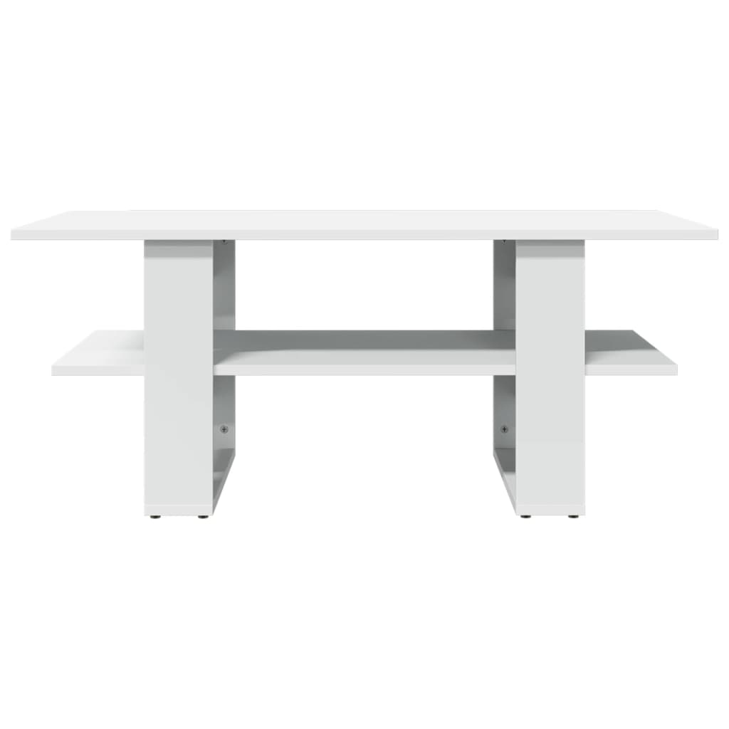 Coffee Table White 102x55x42 cm Engineered Wood