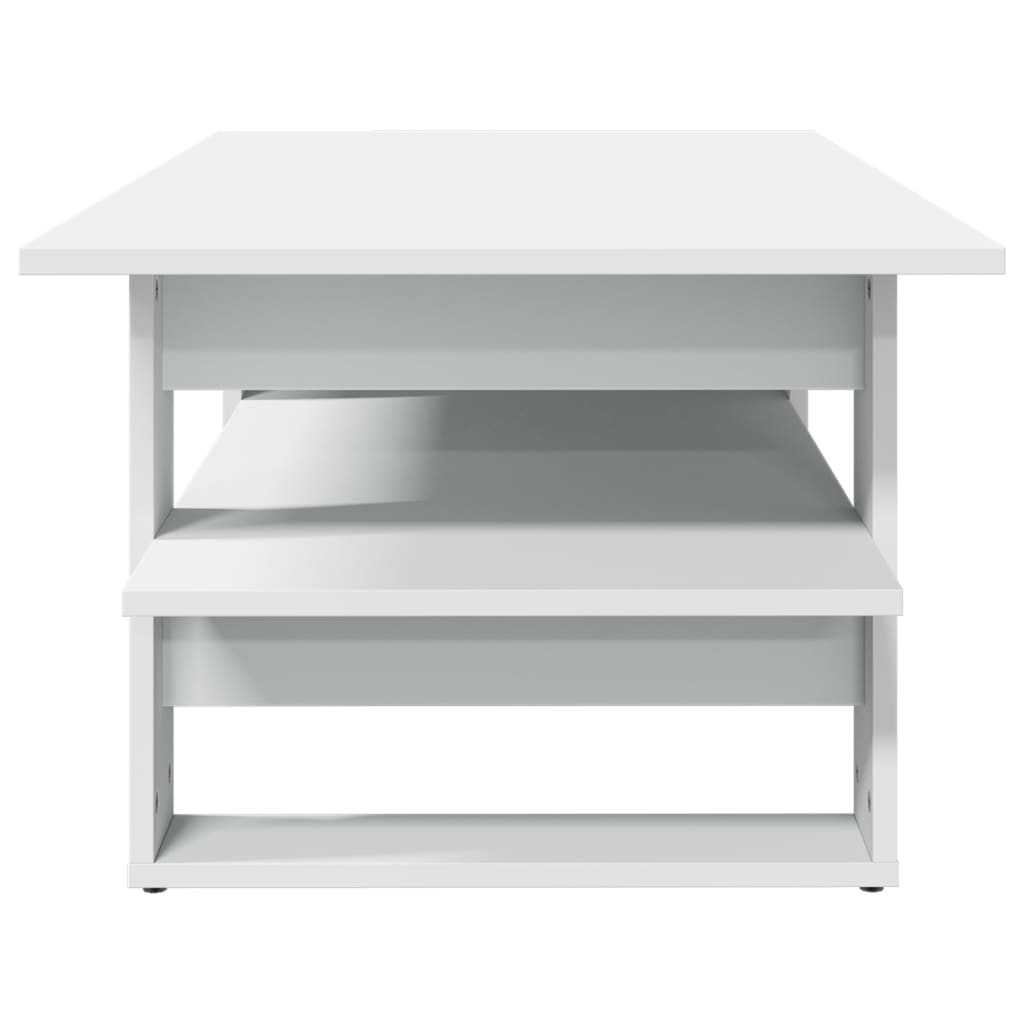 Coffee Table White 102x55x42 cm Engineered Wood