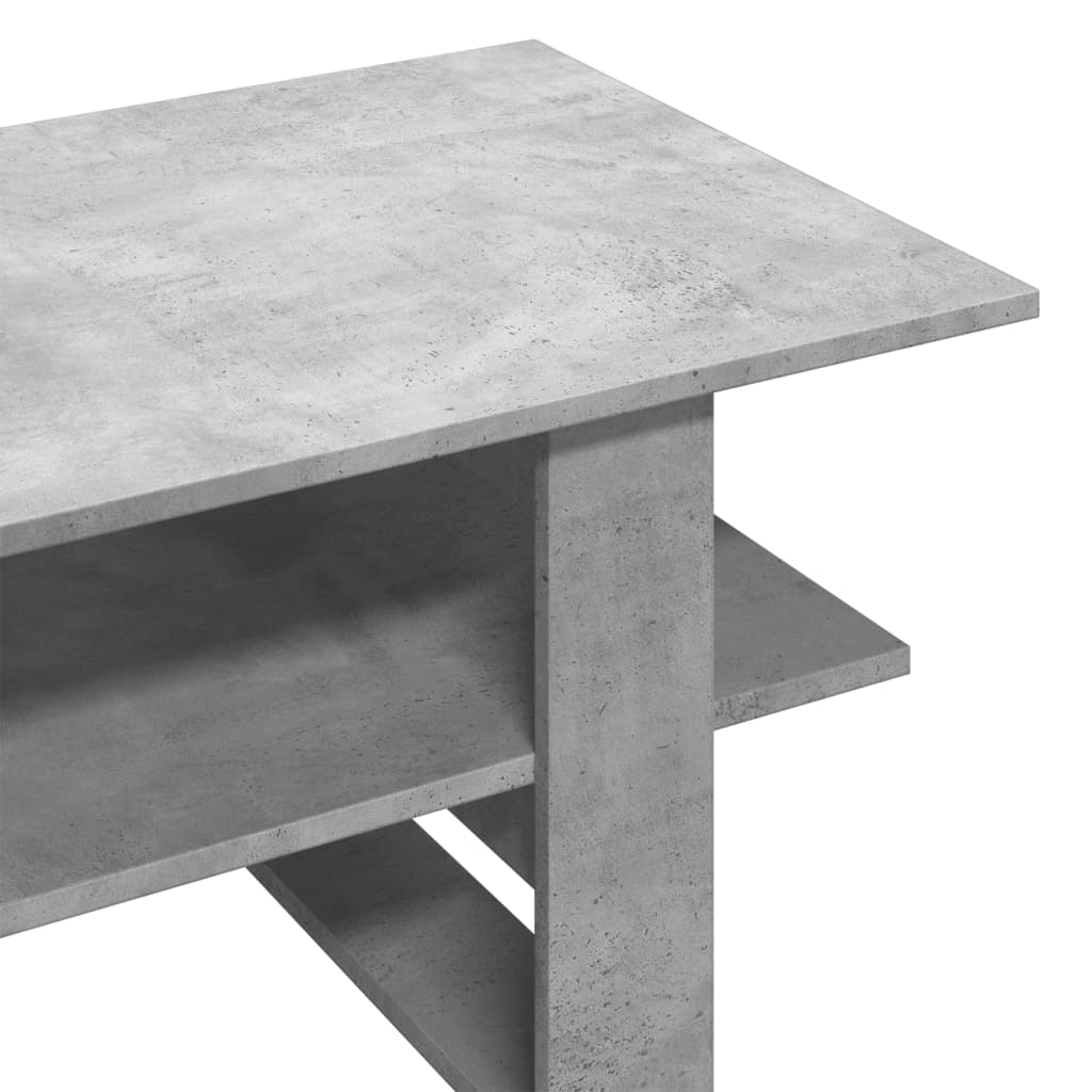 Coffee Table Concrete Grey 102x55x42 cm Engineered Wood