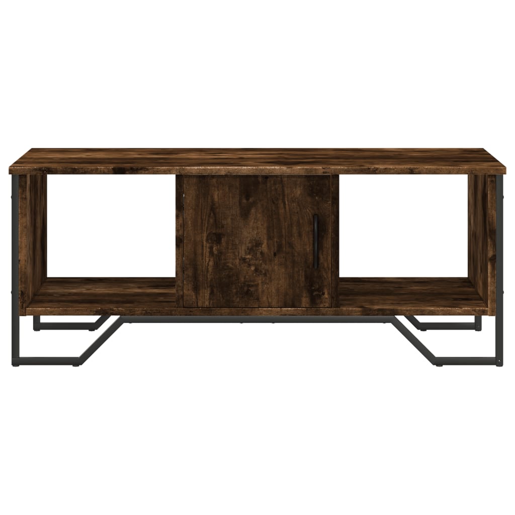 Coffee Table Smoked Oak 100x51x40 cm Engineered Wood