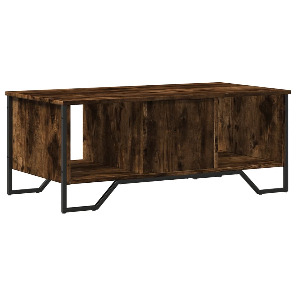 Coffee Table Smoked Oak 100x51x40 cm Engineered Wood