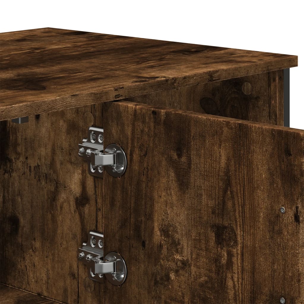 Coffee Table Smoked Oak 100x51x40 cm Engineered Wood