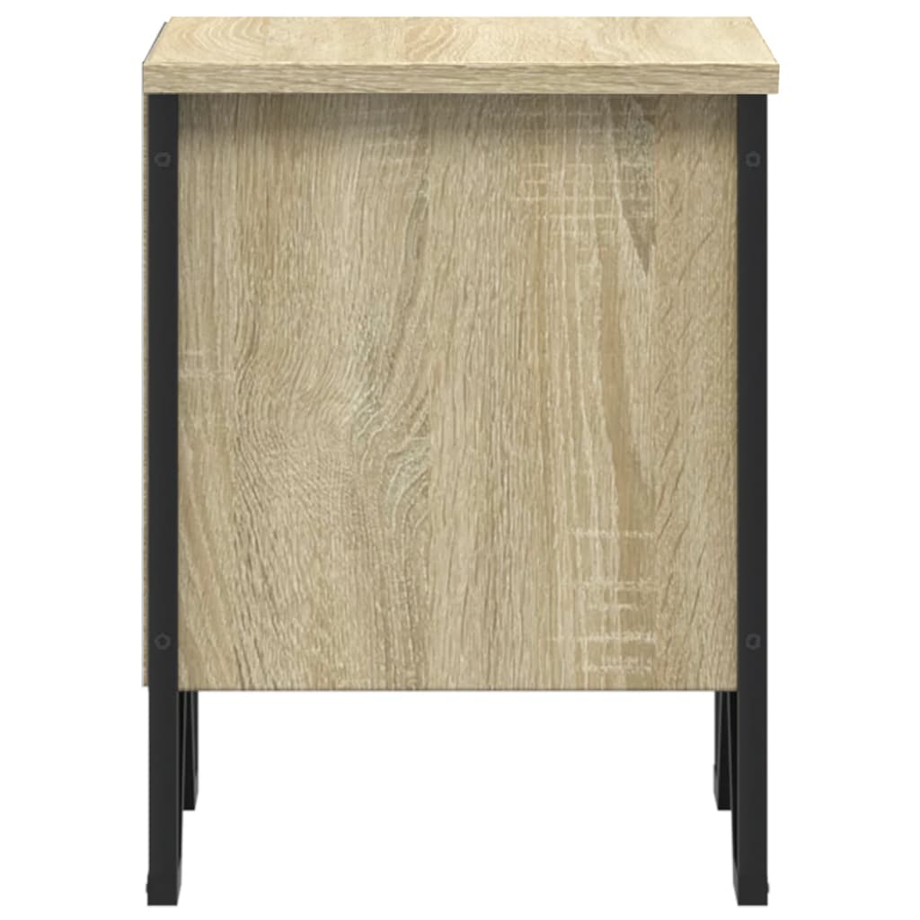 Sonoma Oak Bedside Cabinets (2 Pcs) - 40x30x40 cm Engineered Wood