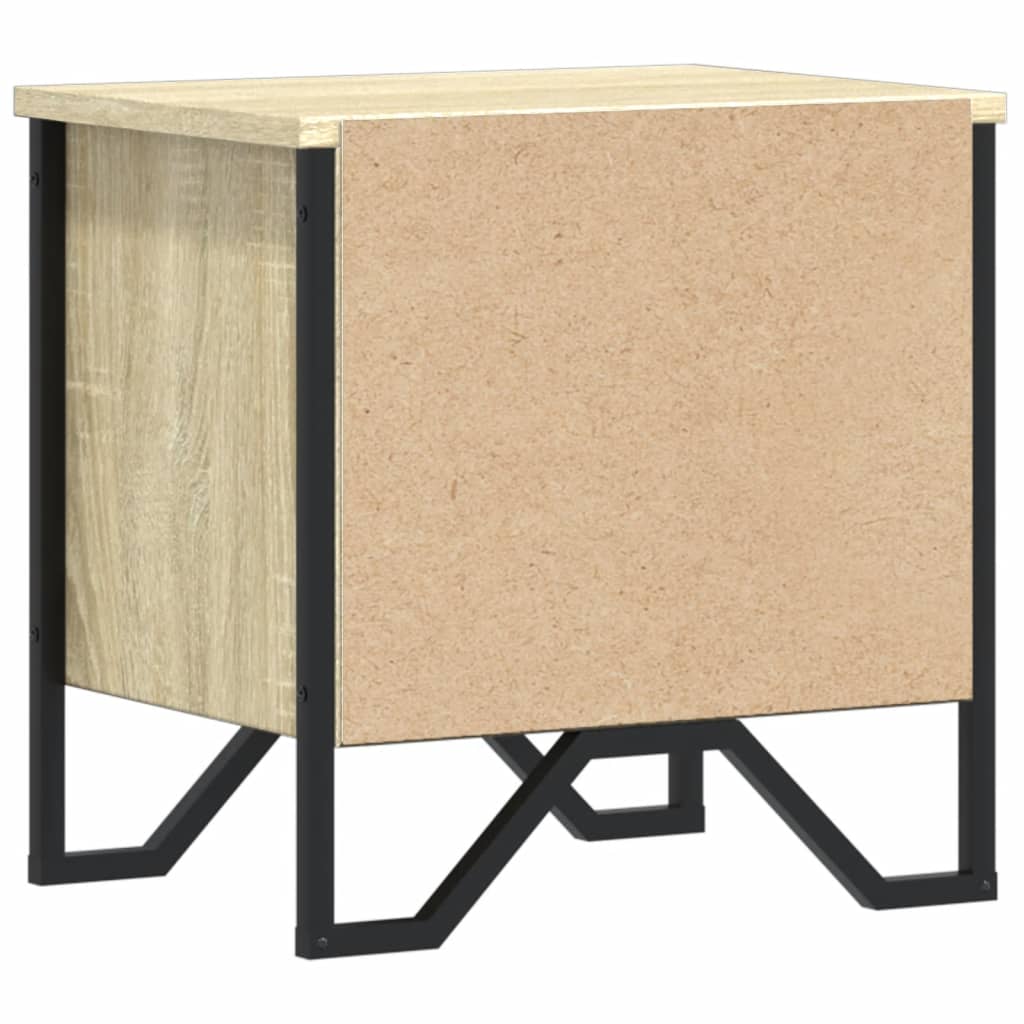 Sonoma Oak Bedside Cabinets (2 Pcs) - 40x30x40 cm Engineered Wood