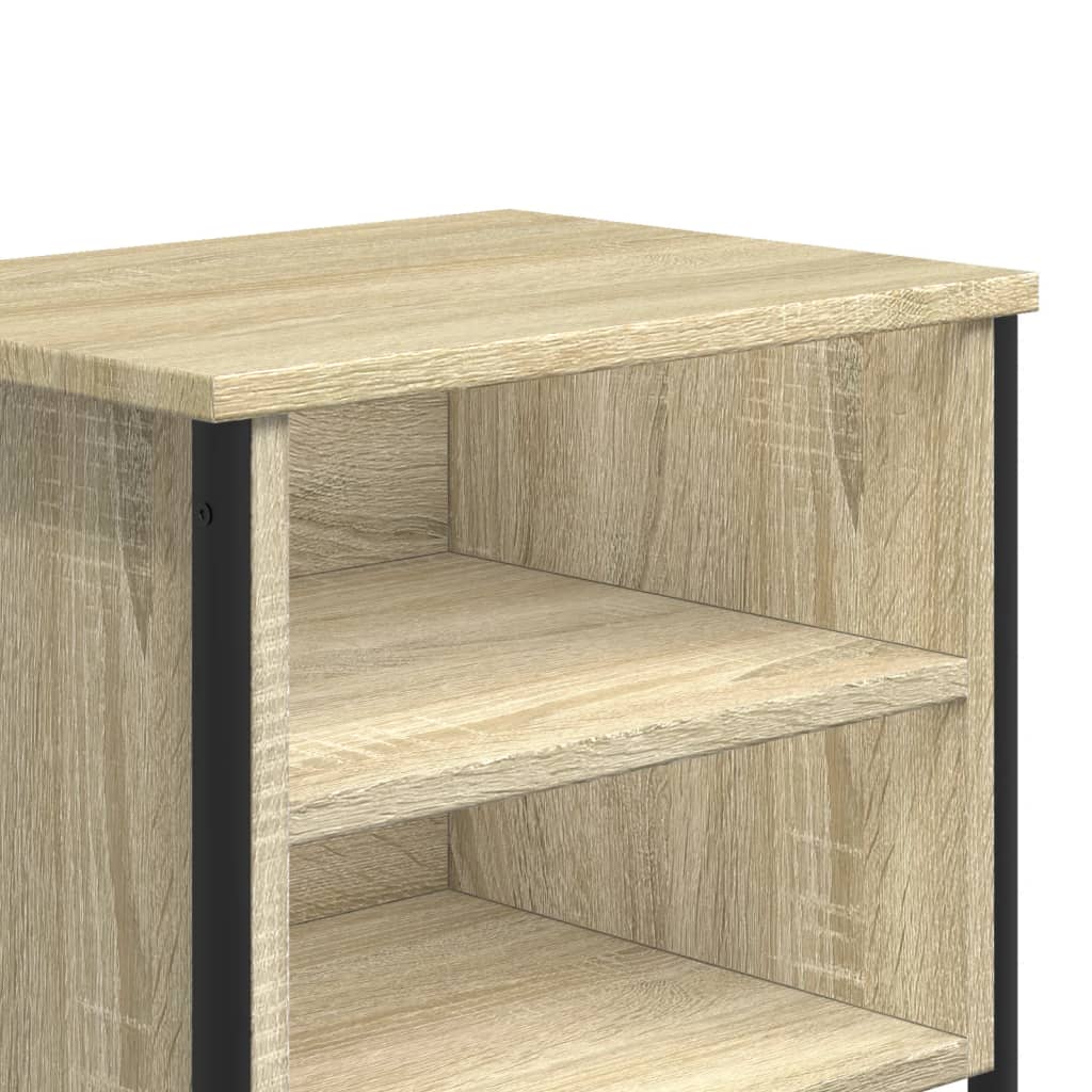 Sonoma Oak Bedside Cabinets (2 Pcs) - 40x30x40 cm Engineered Wood