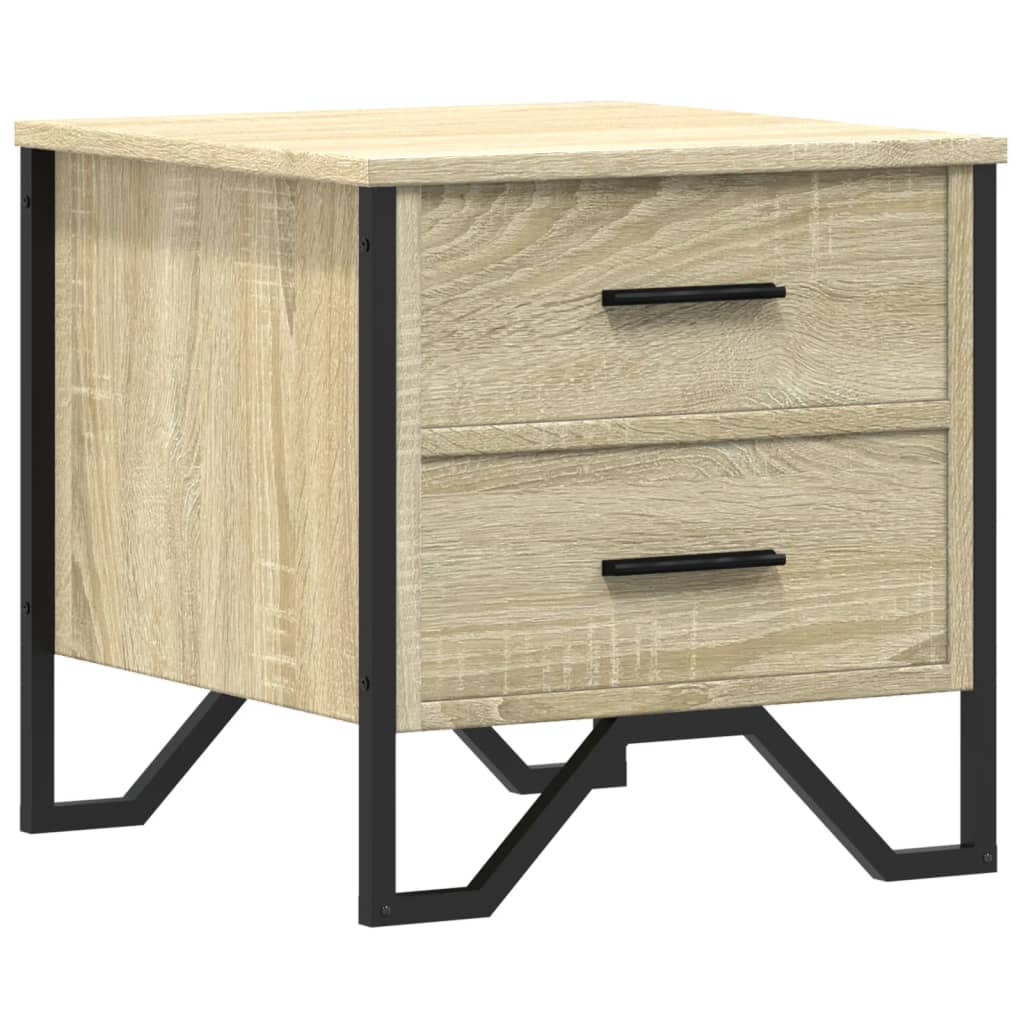 Sonoma Oak Bedside Cabinet 40x41x40 cm - Engineered Wood