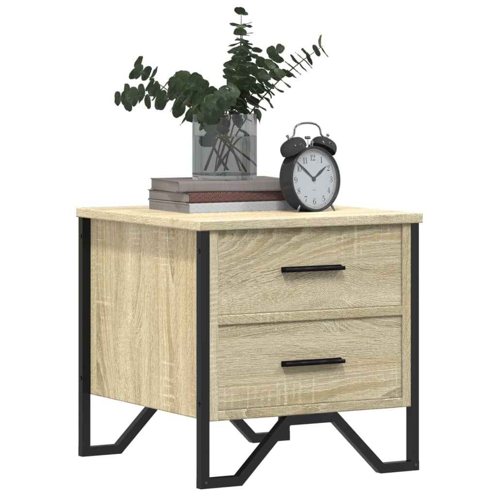 Sonoma Oak Bedside Cabinet 40x41x40 cm - Engineered Wood