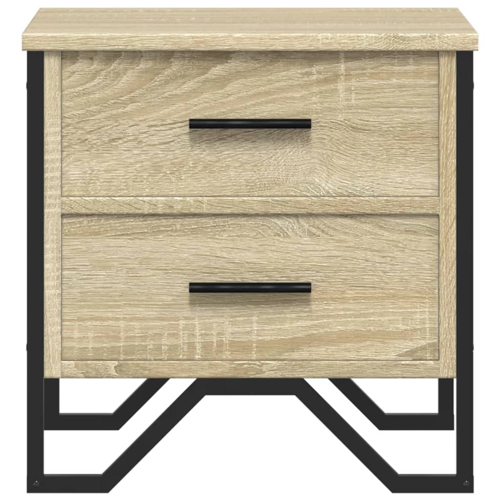Sonoma Oak Bedside Cabinet 40x41x40 cm - Engineered Wood