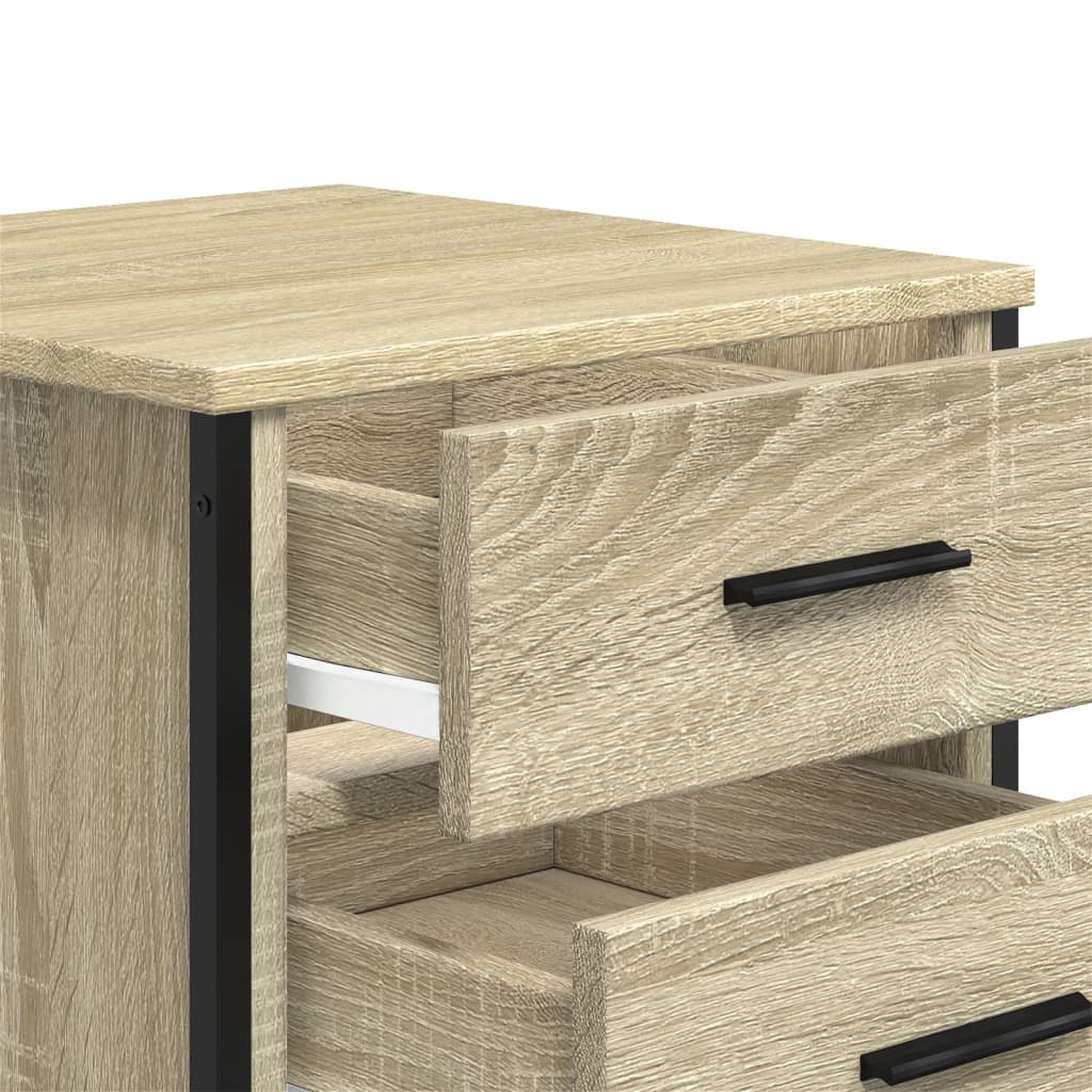 Sonoma Oak Bedside Cabinet 40x41x40 cm - Engineered Wood